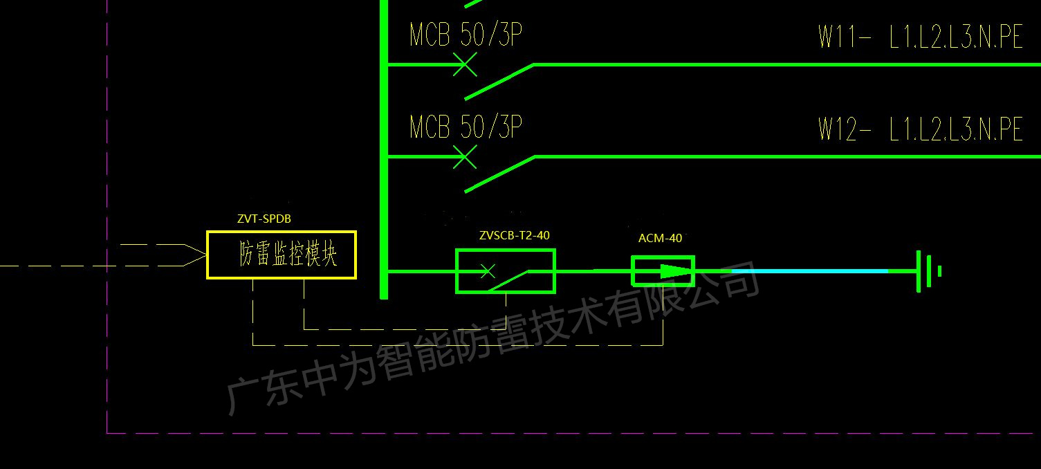 浪涌保護器的電氣符號是什么，在系統圖紙中怎么表示？