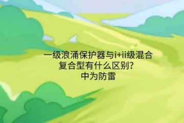 一級浪涌保護器與i+ii級混合復合型有什么區(qū)別？